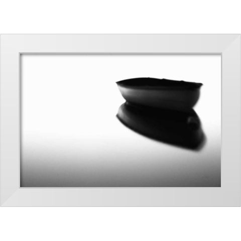 Reflection White Modern Wood Framed Art Print by Aledanda