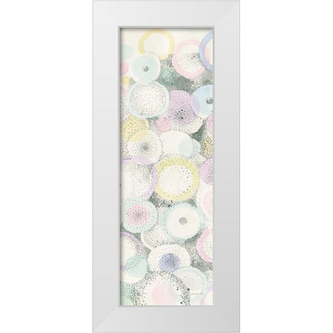 Breezes II White Modern Wood Framed Art Print by Nai, Danhui