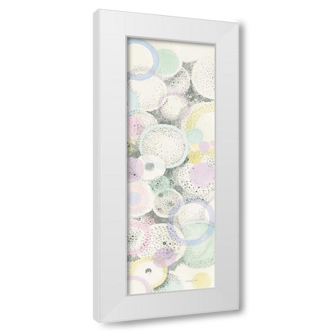 Breezes III White Modern Wood Framed Art Print by Nai, Danhui