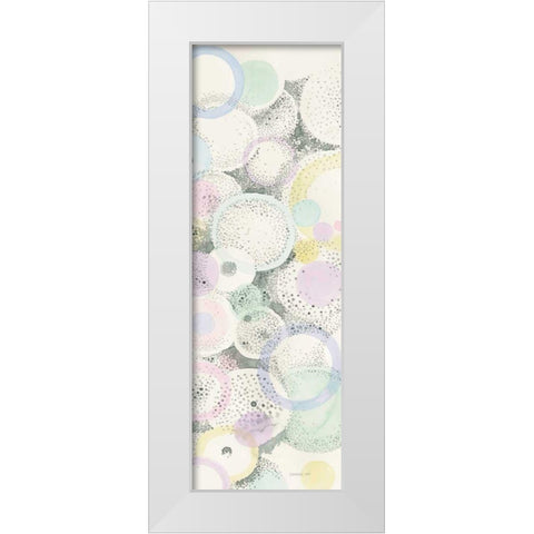 Breezes III White Modern Wood Framed Art Print by Nai, Danhui