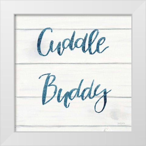 Sweet Baby Boy VI White Wood Sq White Modern Wood Framed Art Print by Jackson, Jenaya