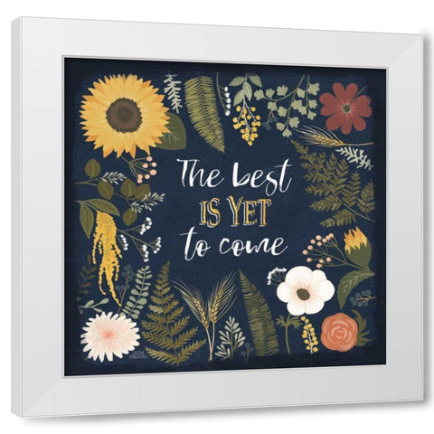 Autumn Romance VI White Modern Wood Framed Art Print by Marshall, Laura