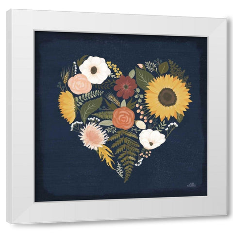 Autumn Romance IX White Modern Wood Framed Art Print by Marshall, Laura