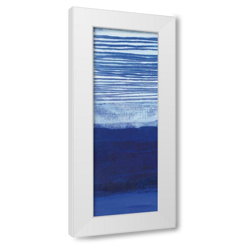 Blue Haze II White Modern Wood Framed Art Print by Maye, Jo