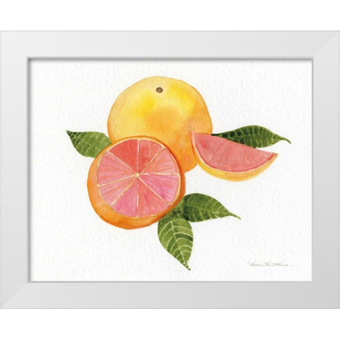 Citrus Garden X White Modern Wood Framed Art Print by McKenna, Kathleen Parr