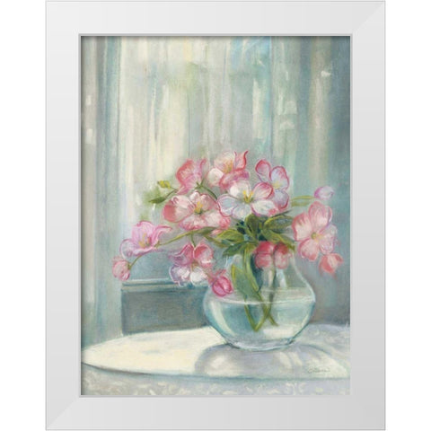 Spring Bouquet II Crop White Modern Wood Framed Art Print by Rowan, Carol