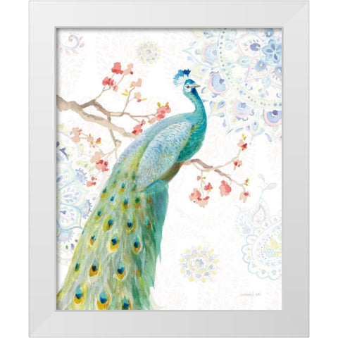 Jaipur I White Modern Wood Framed Art Print by Nai, Danhui