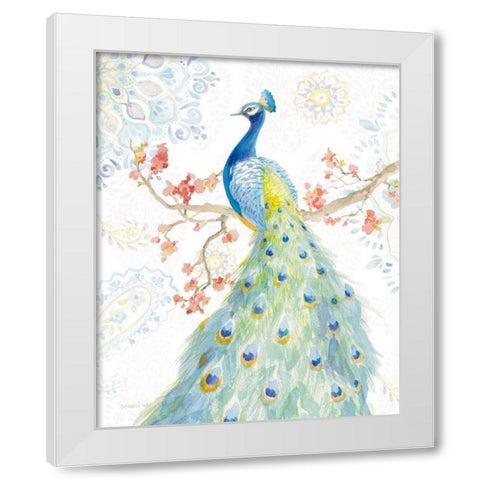 Jaipur II White Modern Wood Framed Art Print by Nai, Danhui