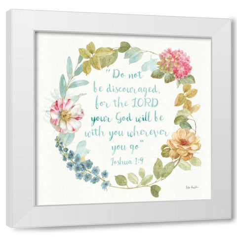 Rainbow Seeds Proverb III White Modern Wood Framed Art Print by Audit, Lisa