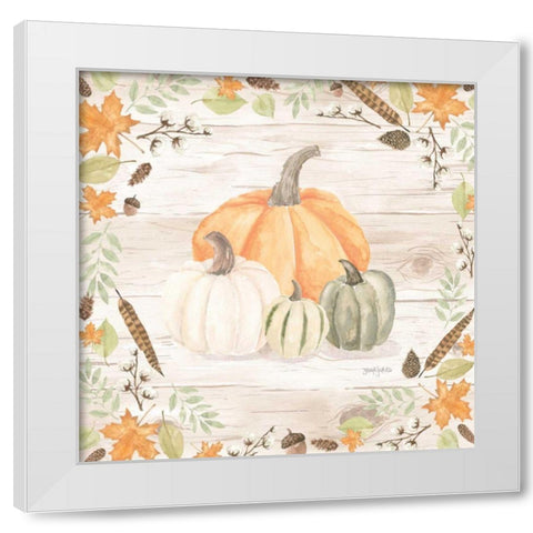 Autumn Offering II Light White Modern Wood Framed Art Print by Jackson, Jenaya