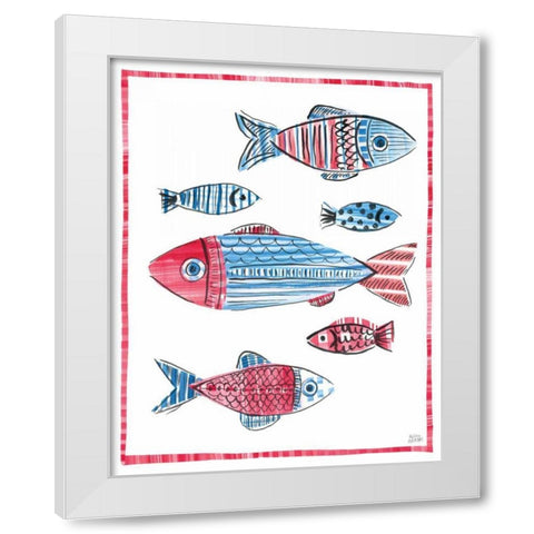 Coastal Americana I White Modern Wood Framed Art Print by Averinos, Melissa