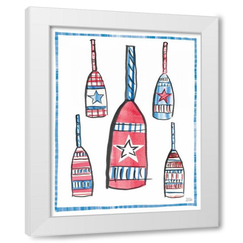 Coastal Americana III White Modern Wood Framed Art Print by Averinos, Melissa