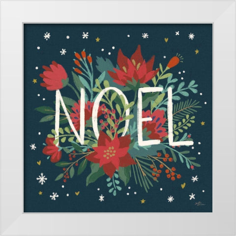 Christmas Bloom VII White Modern Wood Framed Art Print by Penner, Janelle