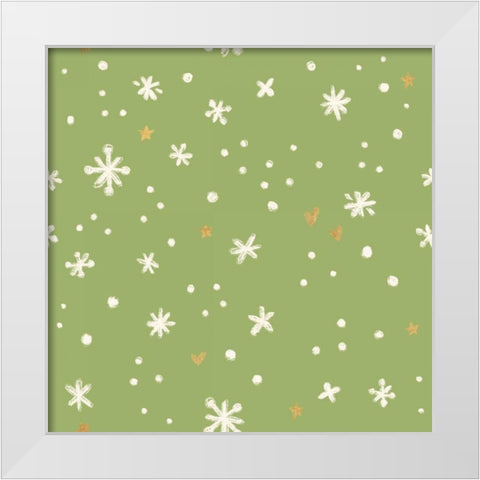 Christmas Bloom Step 05A White Modern Wood Framed Art Print by Penner, Janelle