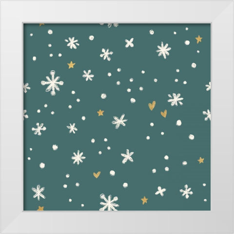 Christmas Bloom Step 05C White Modern Wood Framed Art Print by Penner, Janelle