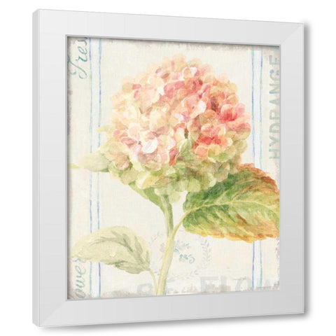 Floursack Florals VI White Modern Wood Framed Art Print by Nai, Danhui