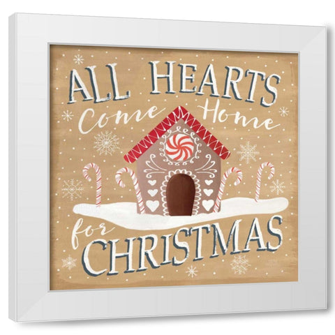 Christmas Cheer VII White Modern Wood Framed Art Print by Marshall, Laura