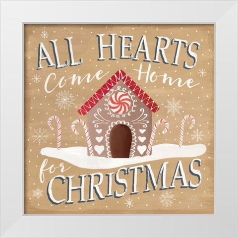 Christmas Cheer VII White Modern Wood Framed Art Print by Marshall, Laura