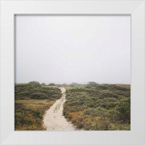 Off the Beaten Path White Modern Wood Framed Art Print by Marshall, Laura