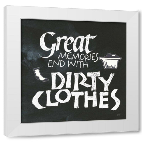 Laundry Room I White Modern Wood Framed Art Print by Paschke, Chris