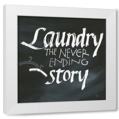 Laundry Room II White Modern Wood Framed Art Print by Paschke, Chris