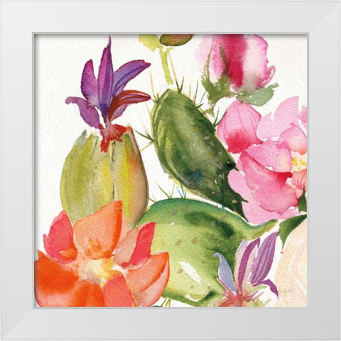 Desert Rose II White Modern Wood Framed Art Print by Rice, Kristy