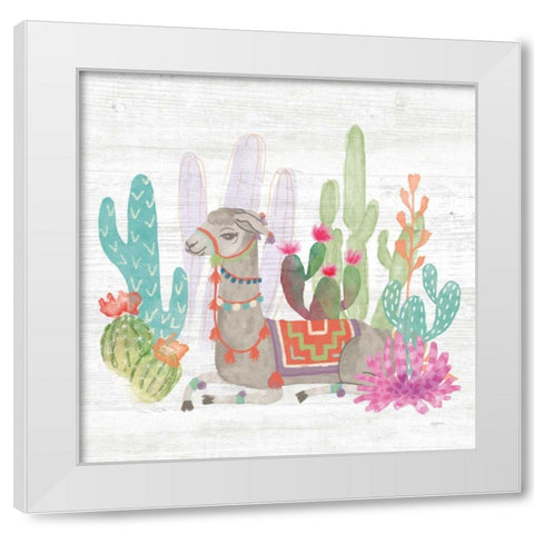 Lovely Llamas I White Modern Wood Framed Art Print by Urban, Mary