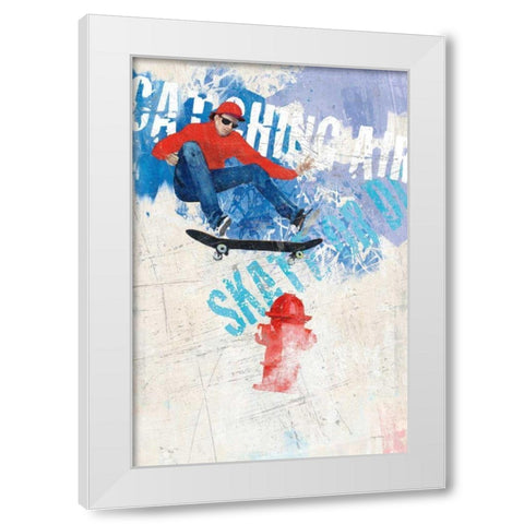 Catching Air I White Modern Wood Framed Art Print by Tillmon, Avery