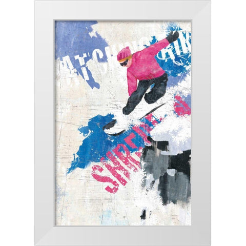 Catching Air II White Modern Wood Framed Art Print by Tillmon, Avery
