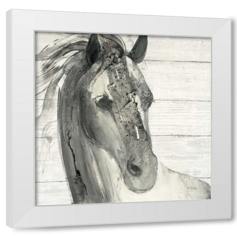 In the Wind I Shiplap White Modern Wood Framed Art Print by Hristova, Albena