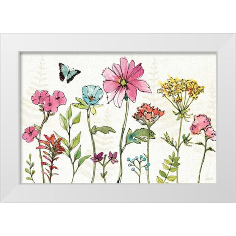 Simply Petals V White Modern Wood Framed Art Print by Tavoletti, Anne