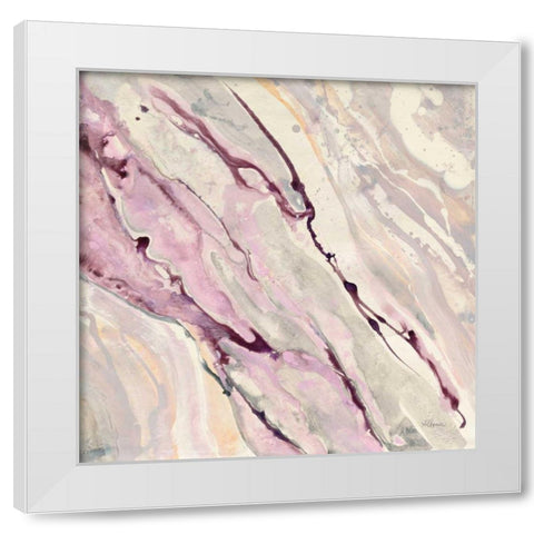 Flowing II White Modern Wood Framed Art Print by Hristova, Albena
