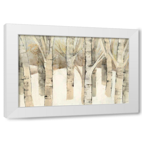 First Snow White Modern Wood Framed Art Print by Hristova, Albena