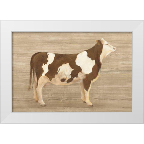 Pretty Girl White Modern Wood Framed Art Print by Hristova, Albena