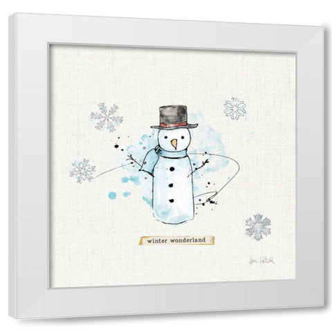 Thoughtfully Frozen IV White Modern Wood Framed Art Print by Pertiet, Katie