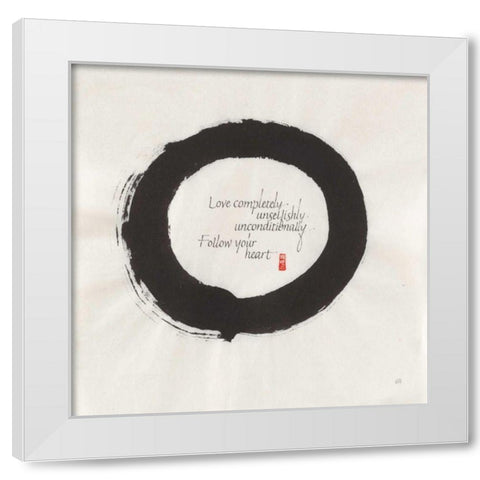 Love Completely White Modern Wood Framed Art Print by Paschke, Chris