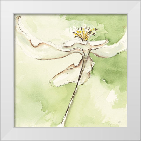 After Dogwood II White Modern Wood Framed Art Print by Paschke, Chris
