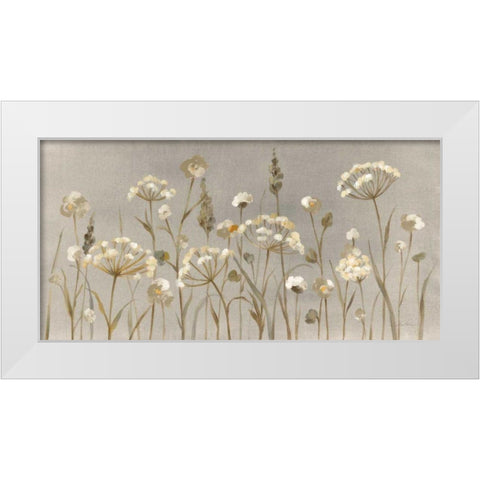 Delicate Garden Neutral White Modern Wood Framed Art Print by Vassileva, Silvia