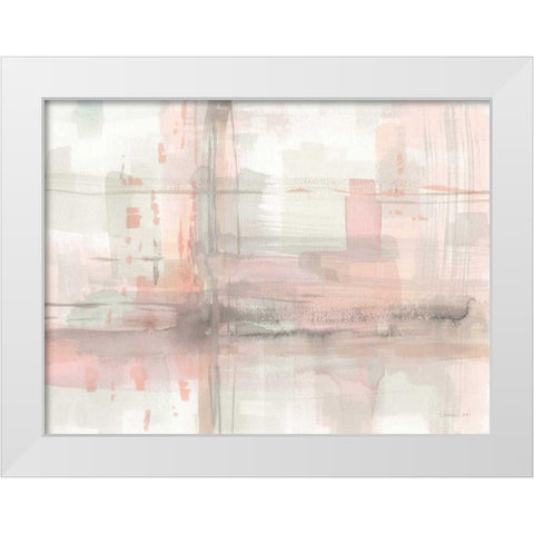 Intersect I White Modern Wood Framed Art Print by Nai, Danhui