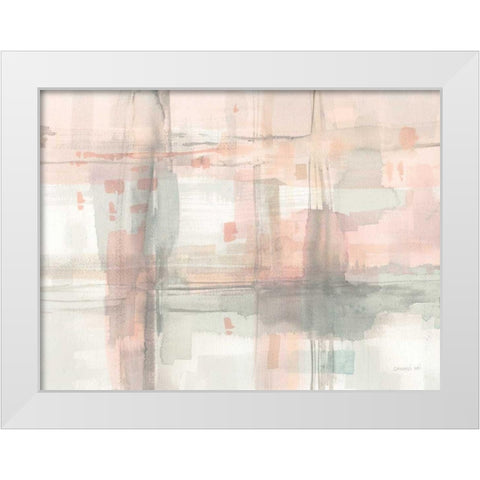 Intersect II White Modern Wood Framed Art Print by Nai, Danhui