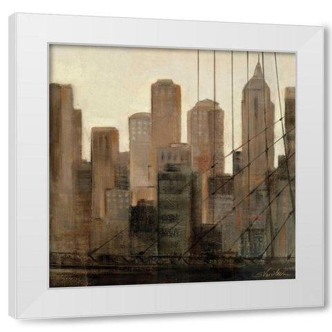 View  from the Bridge I White Modern Wood Framed Art Print by Vassileva, Silvia