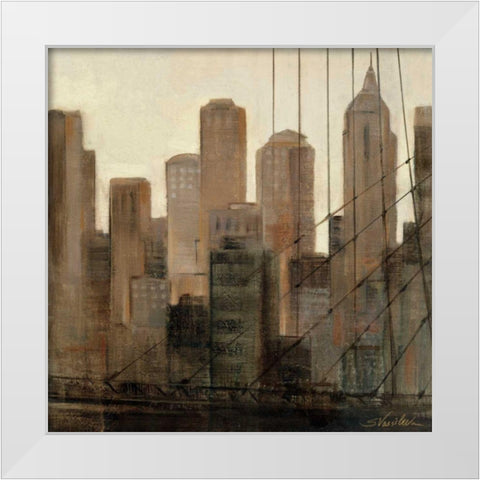 View  from the Bridge I White Modern Wood Framed Art Print by Vassileva, Silvia