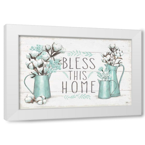 Blessed I White Modern Wood Framed Art Print by Penner, Janelle