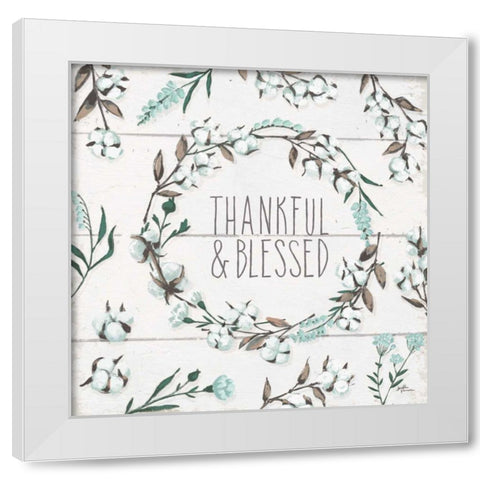 Blessed VI White Modern Wood Framed Art Print by Penner, Janelle