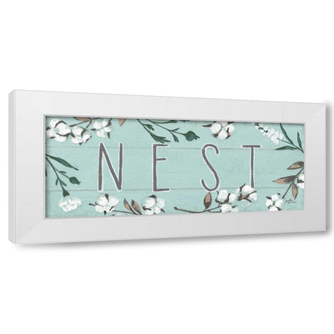 Blessed XI Mint White Modern Wood Framed Art Print by Penner, Janelle