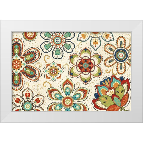 La Vida Loca I White Modern Wood Framed Art Print by Charron, Veronique