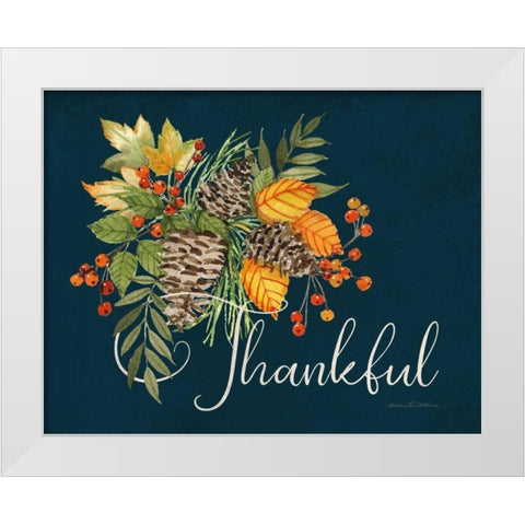 Autumn Splendor I White Modern Wood Framed Art Print by McKenna, Kathleen Parr