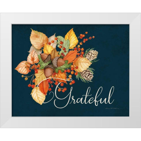 Autumn Splendor II White Modern Wood Framed Art Print by McKenna, Kathleen Parr