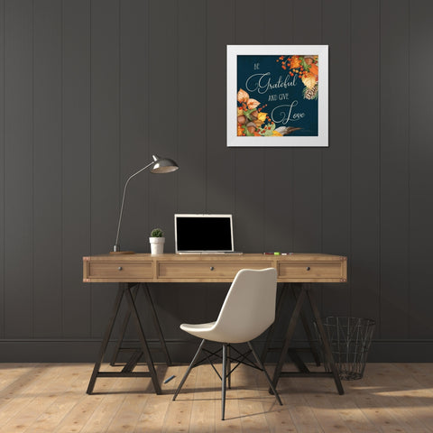 Autumn Splendor VI White Modern Wood Framed Art Print by McKenna, Kathleen Parr