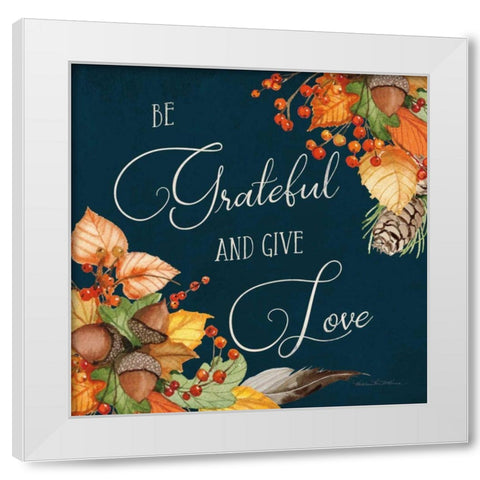 Autumn Splendor VI White Modern Wood Framed Art Print by McKenna, Kathleen Parr